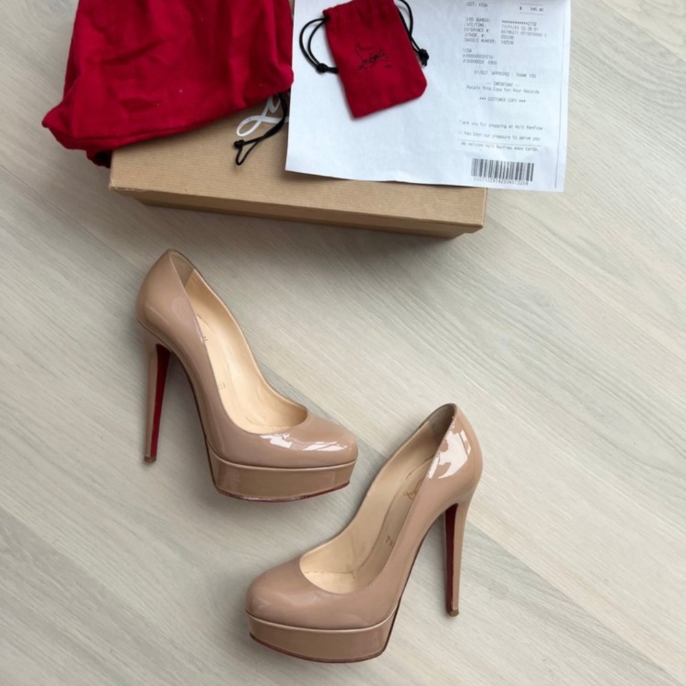Christian Louboutin Patent Bianca Pumps Size 37